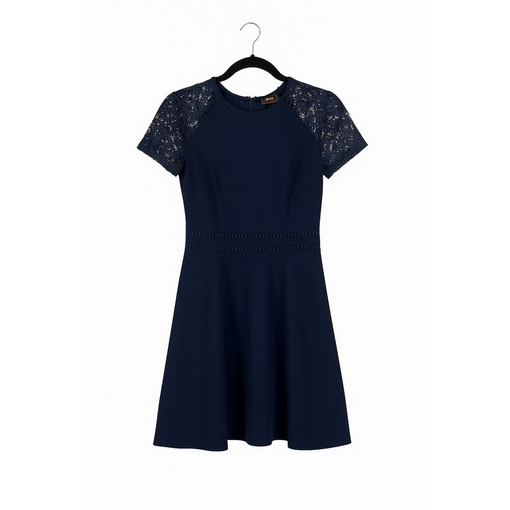 MissMay Navy Lace Fit & Flare Dress Small | Retro Gorgeous Cocktail Party Dress